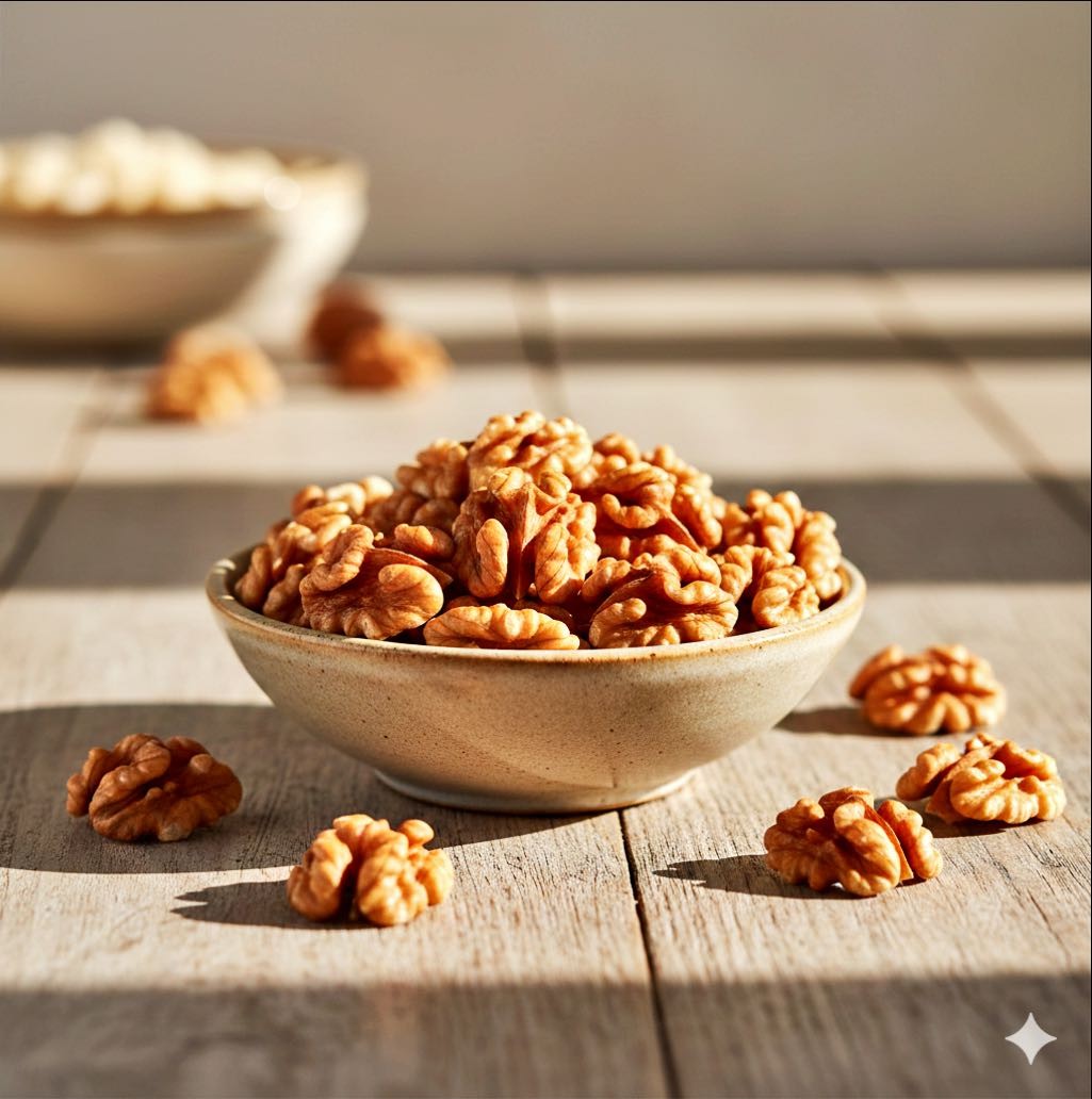 Kashmiri Dried Fig (Anjeer) Kashmiri Walnut Giri (Akhrot Kernels) - Image 1